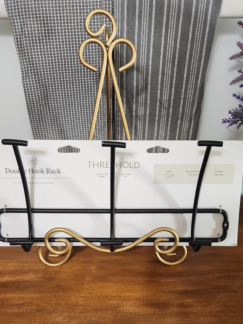 Threshold Double Hook Rack - Picture 12 of 12